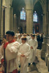 St.G youth in procession at National Cathedral