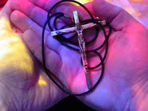 Praying Hands with Cross