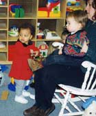 Toddlers in the nursery