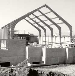 Raising the roof of the 1963 addition