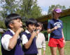 Teaching toothbrushing in Guatemala