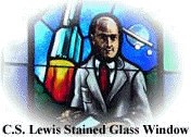C. S. Lewis Stained Glass Window