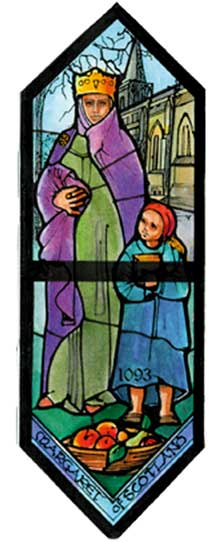 Margaret of Scotland Stained Glass Window